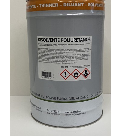 Disolvente Poliuretano Pyma, disolvente para pinturas y barnices de po