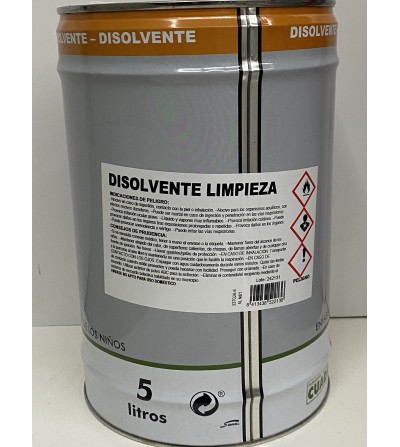 Disolvente Limpieza Pyma, Disolvente utilizado para limpìeza de herram